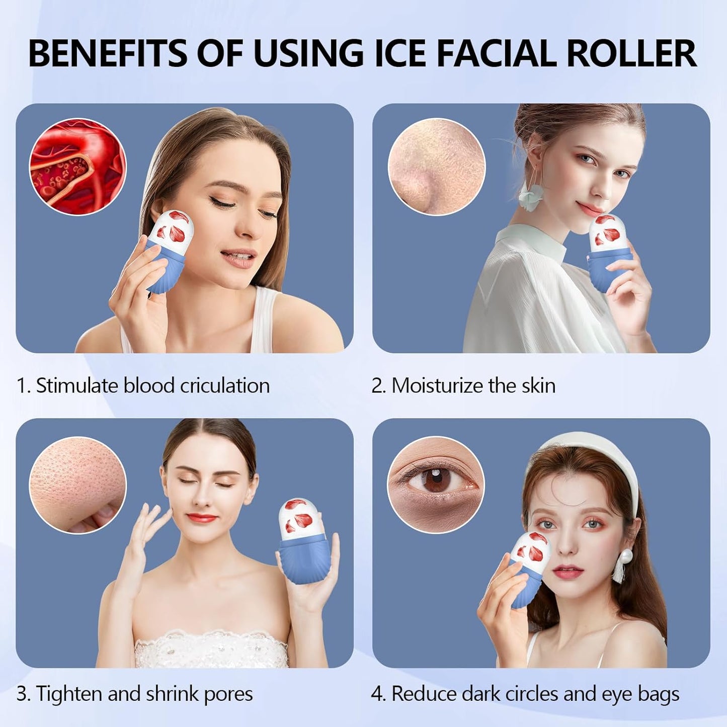 Cold Therapy Face Roller – Puff, Soothe & Glow