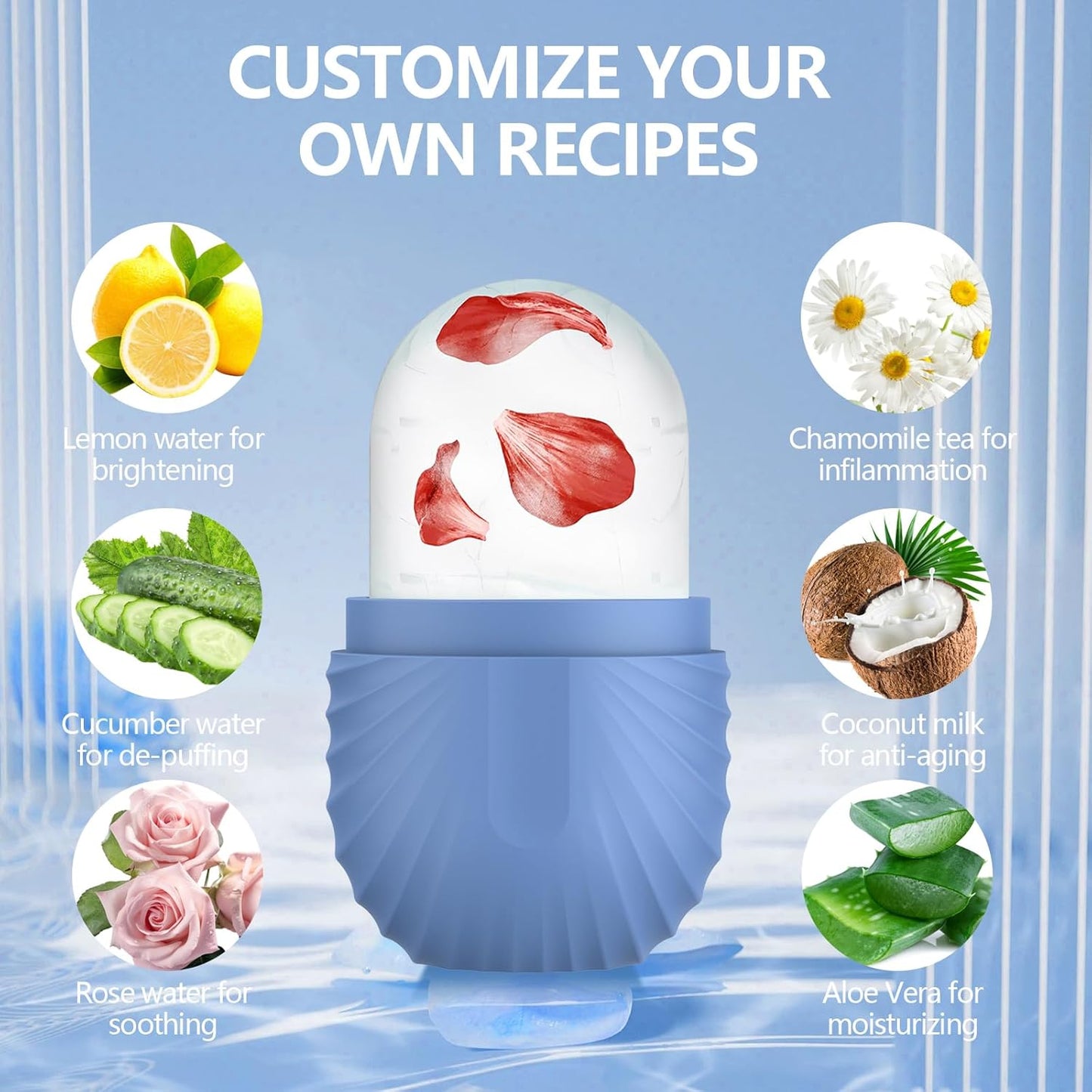 Cold Therapy Face Roller – Puff, Soothe & Glow