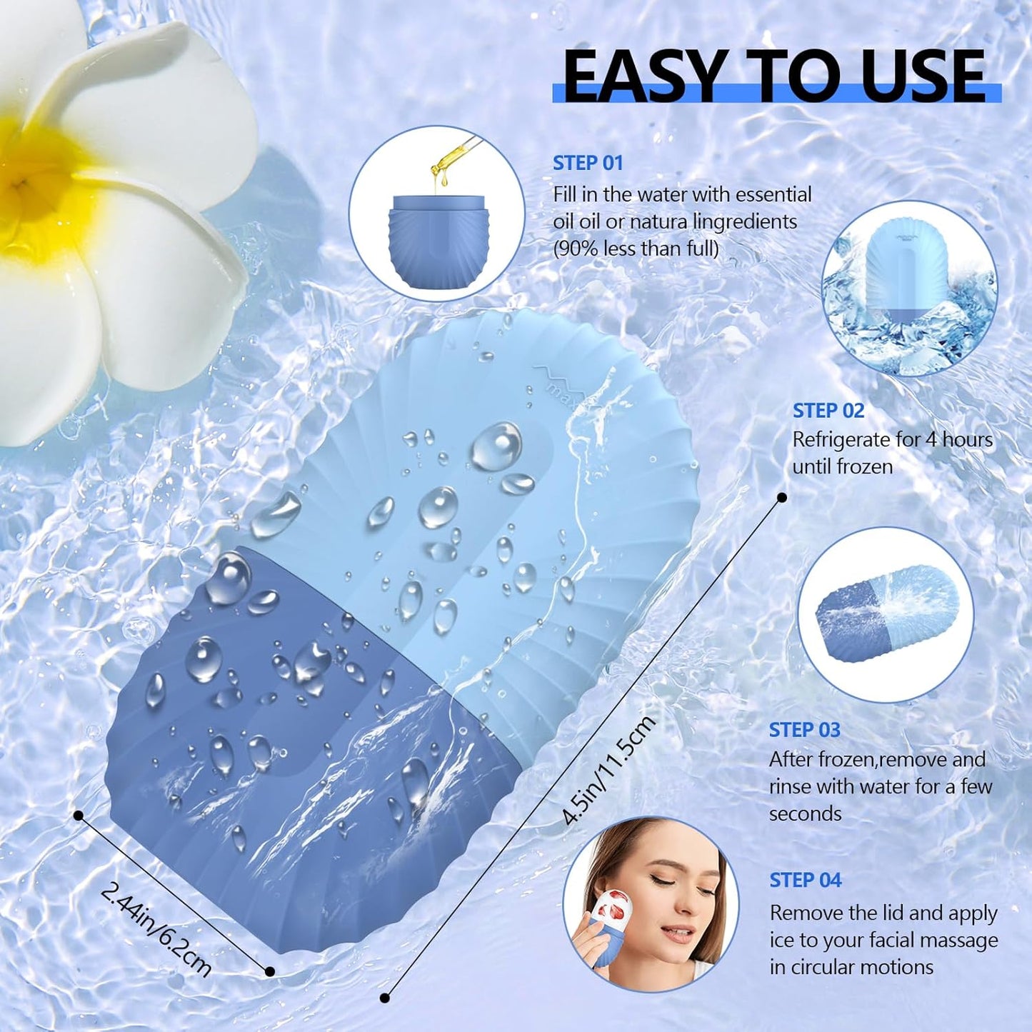Cold Therapy Face Roller – Puff, Soothe & Glow