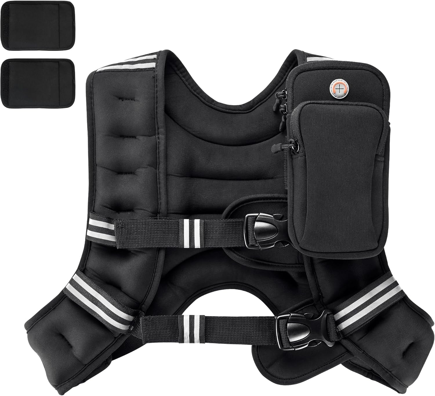 Adjustable Weighted Vest + Ankles/Wrists (16 lb) | Reflective Running + Strength