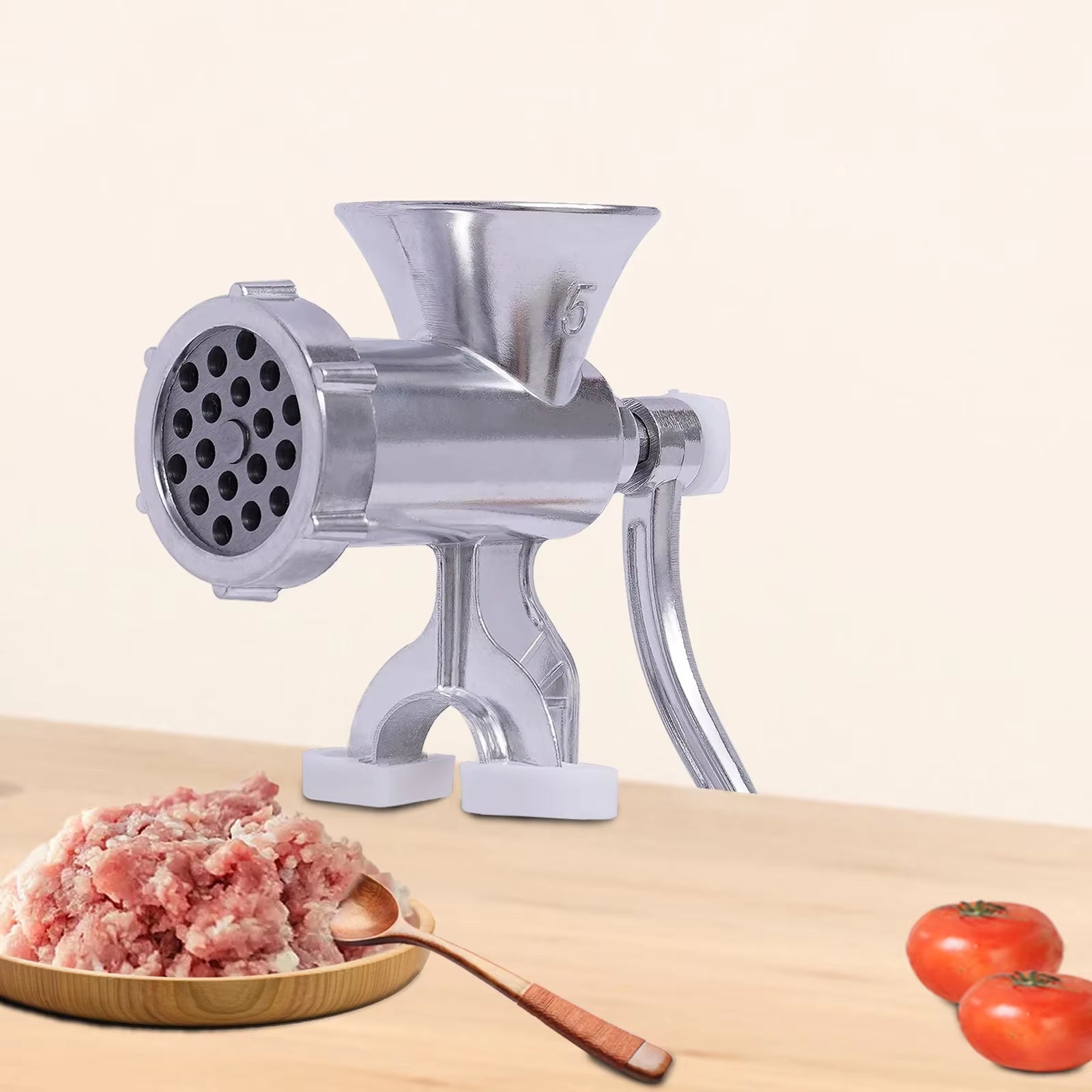 Manual Meat Grinder Aluminium Alloy Kitchen Tool Handheld Sausage Stuffer Household Grinder Food Processor