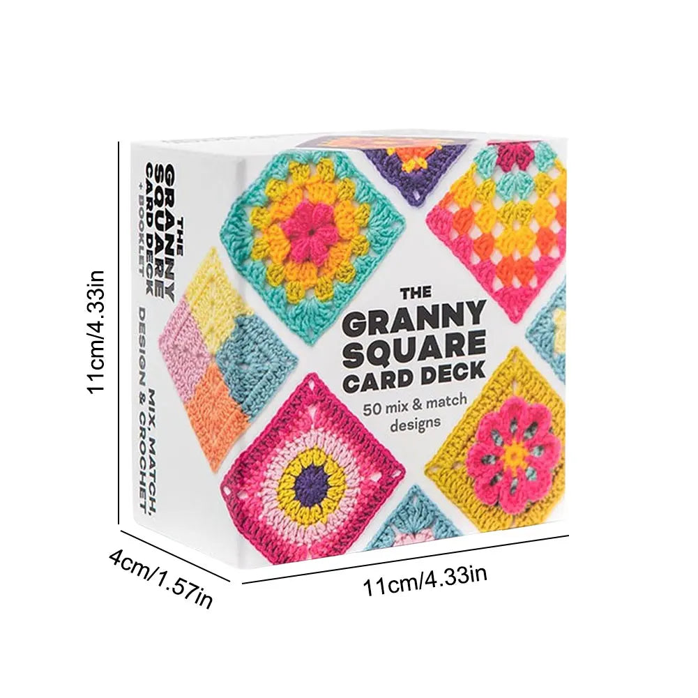 50Pcs/Box Mix Matchs Designs Crochet Cards DIY Knitted Pattern Cards Set for Adults DIY Grandma Knitted Pattern Set