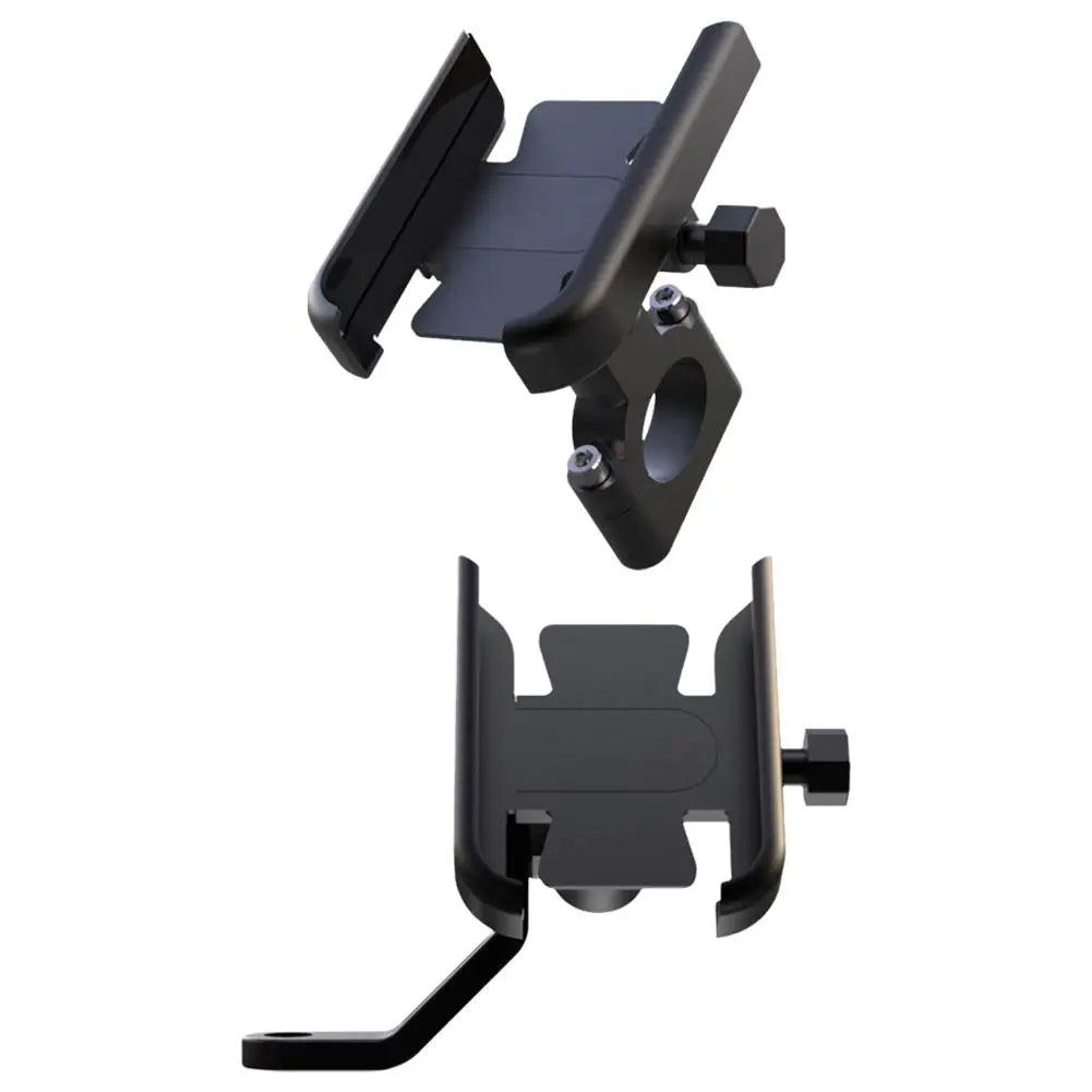 Motorcycle Mobile Phone Holder 360° Rotatable Aluminum Adjustable Bike Phone Holder Non-Slip Cycling GPS Bracket Clip Support