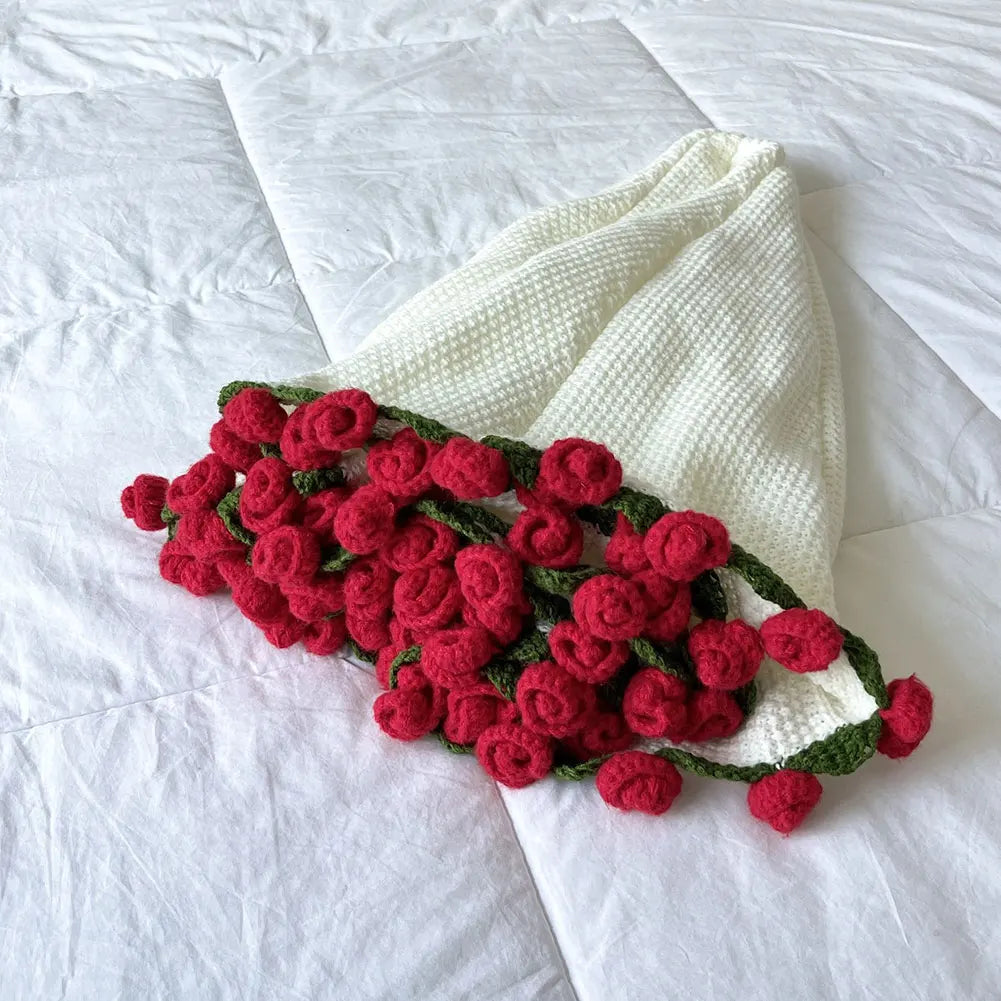 Flower Bouquet Blanket Material Package Crocheted Blanket Crochet Flower Blanket Birthday Mothers Day Gifts