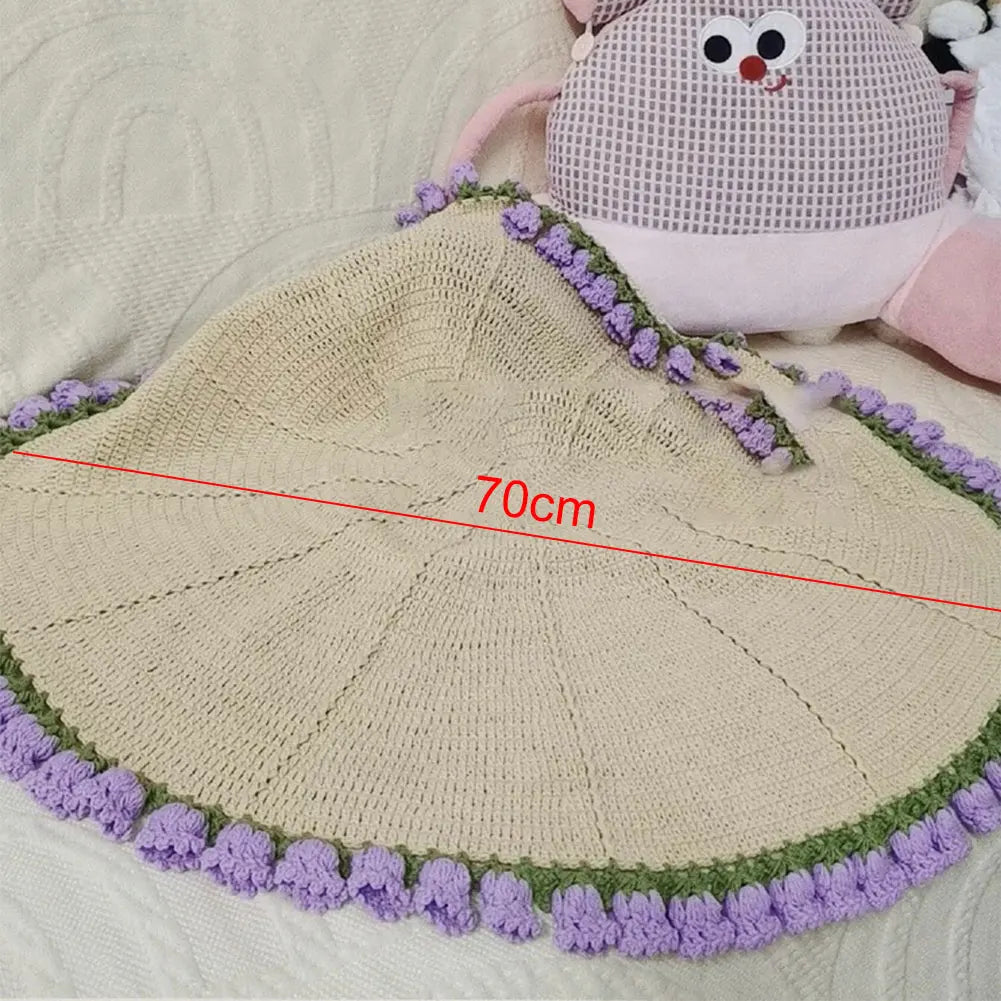 Flower Bouquet Blanket Material Package Crocheted Blanket Crochet Flower Blanket Birthday Mothers Day Gifts
