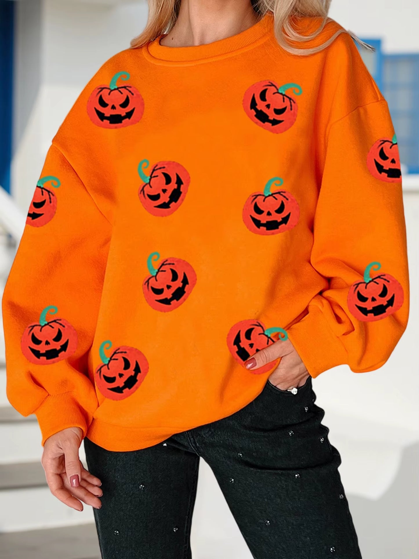 Women S Halloween Oversized Hoodie with Bat Print and Kangaroo Pocket Long Sleeve Pullover Sweatshirt