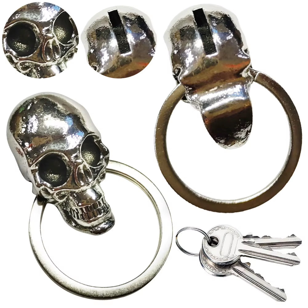 Metal Demon Skull Key Cover Universal Modified Key Cover Metal Demon Skull Key Cap for Most Motorcycles Halloween Party Favors