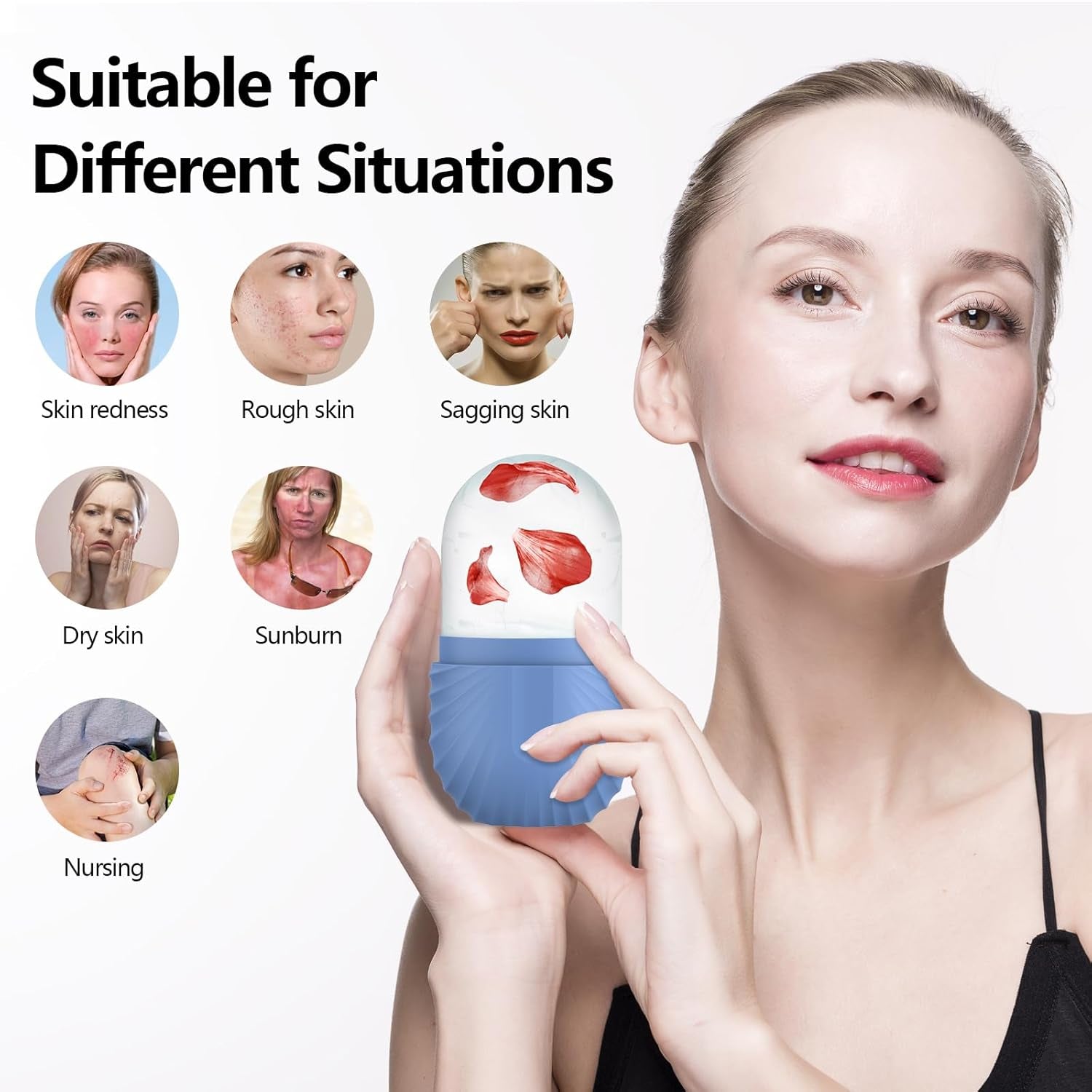 Cold Therapy Face Roller – Puff, Soothe & Glow