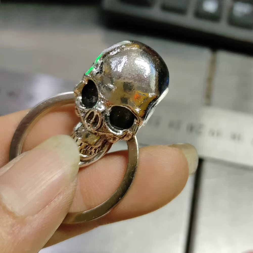 Metal Demon Skull Key Cover Universal Modified Key Cover Metal Demon Skull Key Cap for Most Motorcycles Halloween Party Favors